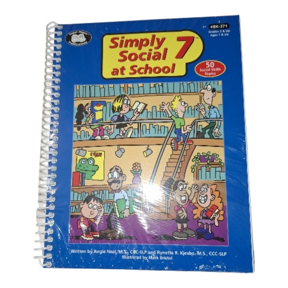 Super Duper Publications Simply Social 7 Workbook